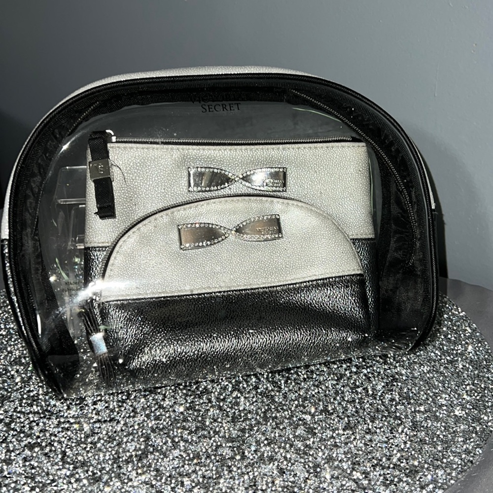 Victoria Secret nesting makeup bags set of 3